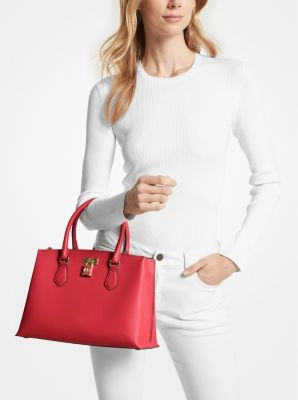 Ruby Medium Saffiano Leather Satchel