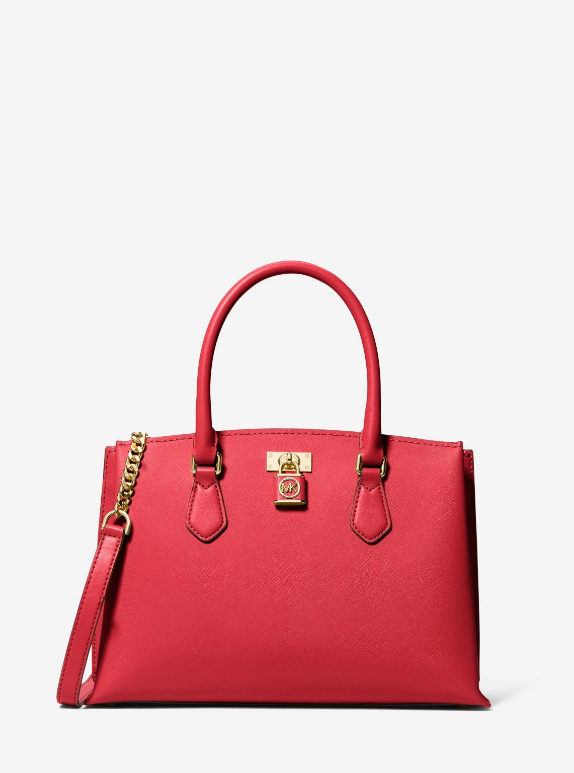 Ruby Medium Saffiano Leather Satchel