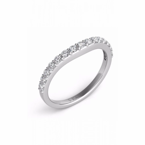 S Kashi & Sons Curved Wedding Band EN6999-BWG