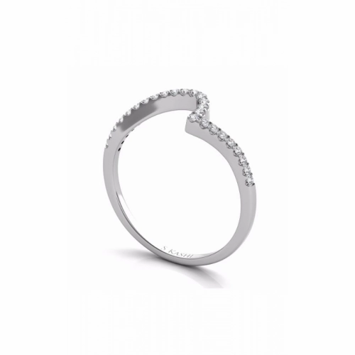 S Kashi & Sons Curved Wedding Band EN7274-BWG