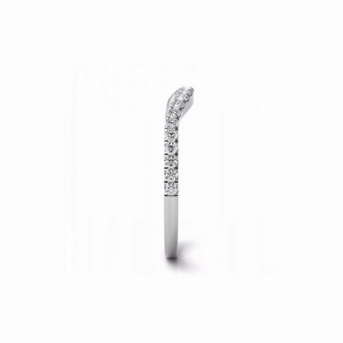 S Kashi & Sons Curved Wedding Band EN7303-BWG