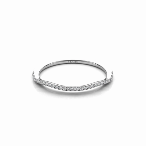 S Kashi & Sons Curved Wedding Band EN7333-BWG