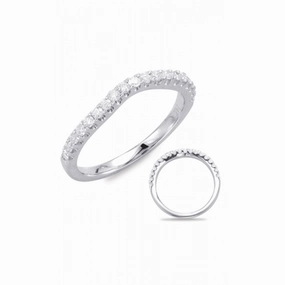 S Kashi & Sons Curved Wedding Band EN7635-BWG