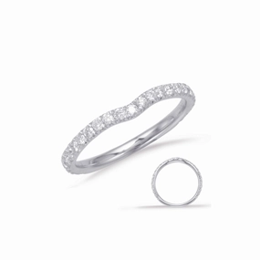 S Kashi & Sons Curved Wedding Band EN7918-B10WG
