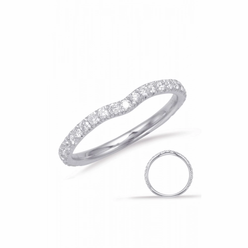 S Kashi & Sons Curved Wedding Band EN7918-B10WG