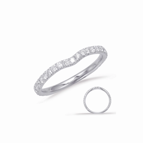 S Kashi & Sons Curved Wedding Band EN7918-B75WG