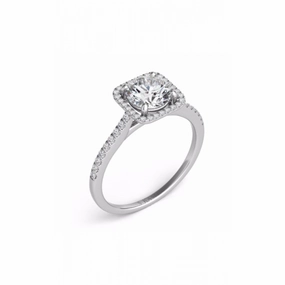 S Kashi & Sons Halo Engagement Ring EN7330-50WG