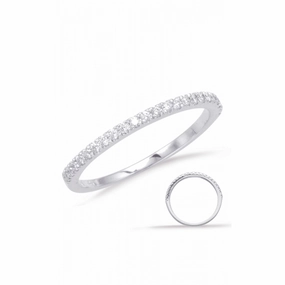 S Kashi & Sons Prong Set Wedding Band EN1705-BWG