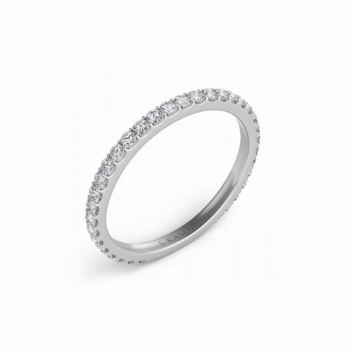 S Kashi & Sons Prong Set Wedding Band EN7285-BWG