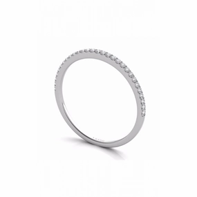 S Kashi & Sons Prong Set Wedding Band EN7327-BWG
