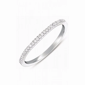 S Kashi & Sons Prong Set Wedding Band EN7369-BWG