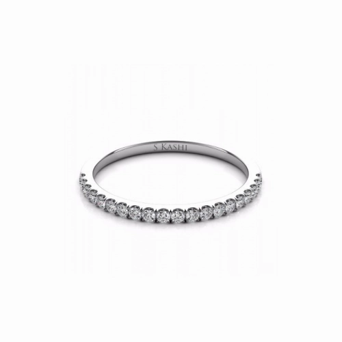 S Kashi & Sons Prong Set Wedding Band EN7442-BWG