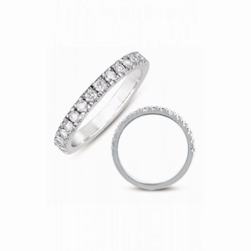 S Kashi & Sons Prong Set Wedding Band EN7443-BWG