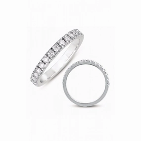 S Kashi & Sons Prong Set Wedding Band EN7443-BWG