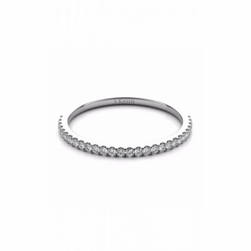 S Kashi & Sons Prong Set Wedding Band EN7508-BWG