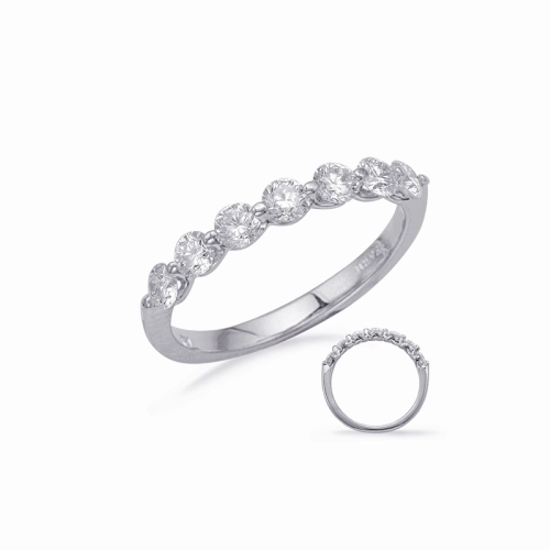 S Kashi & Sons Prong Set Wedding Band EN7760-BWG