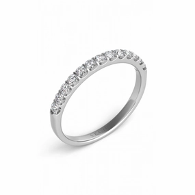 S Kashi & Sons Prong Set Wedding Band EN7771-BWG