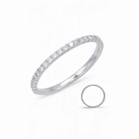 S Kashi & Sons Prong Set Wedding Band EN7785-BWG