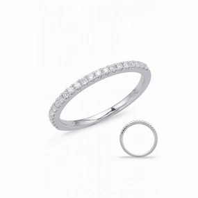 S Kashi & Sons Prong Set Wedding Band EN7936-BWG