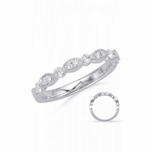 S Kashi & Sons Stackables Wedding Band EN8055-B10WG