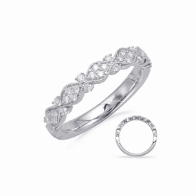 S Kashi & Sons Stackables Wedding Band EN8108-BWG