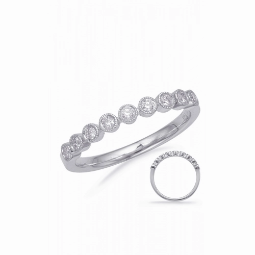 S Kashi & Sons Stackables Wedding Band EN8138-BWG