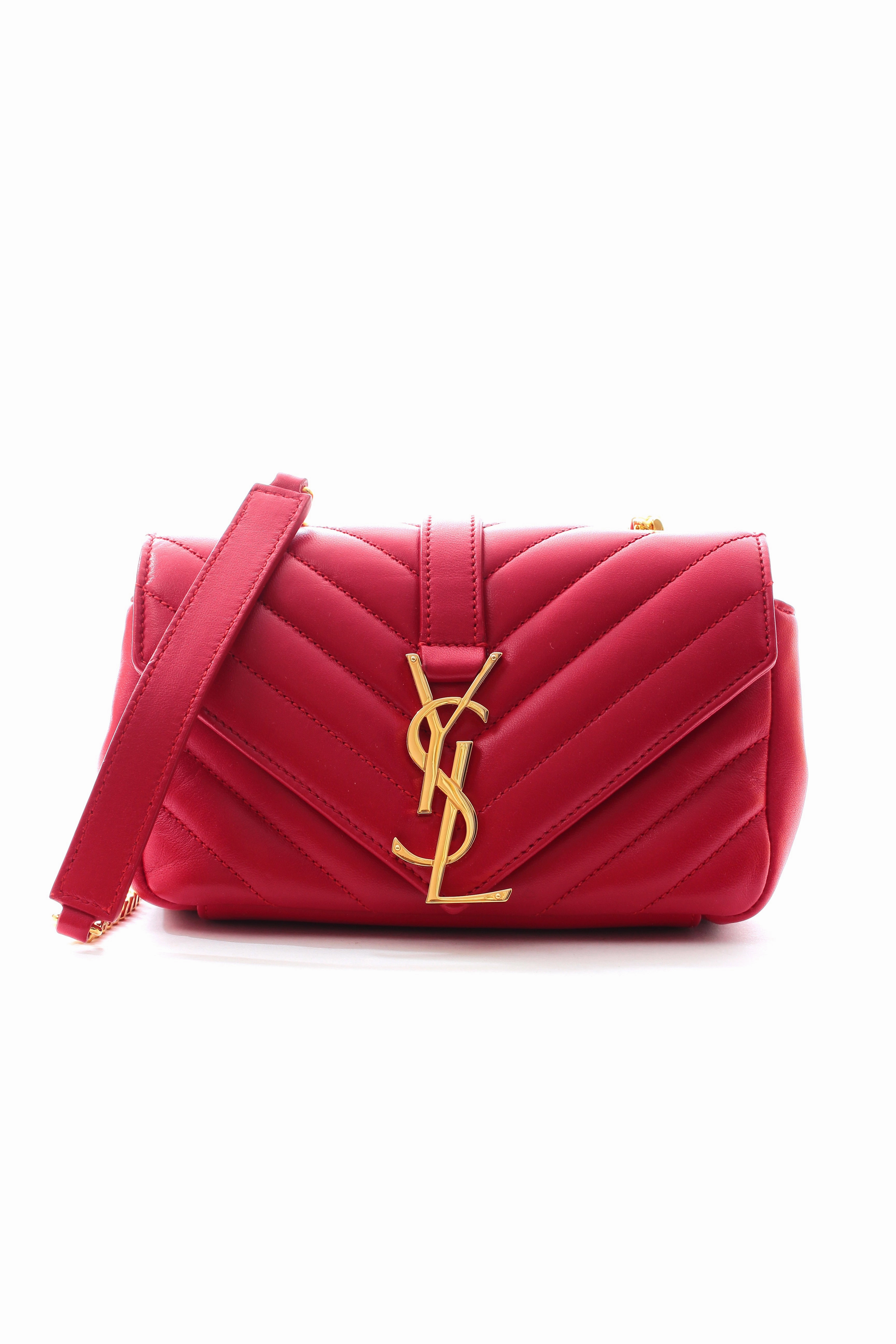 Saint Laurent Classic Monogram Quilted Leather Baby Shoulder Bag
