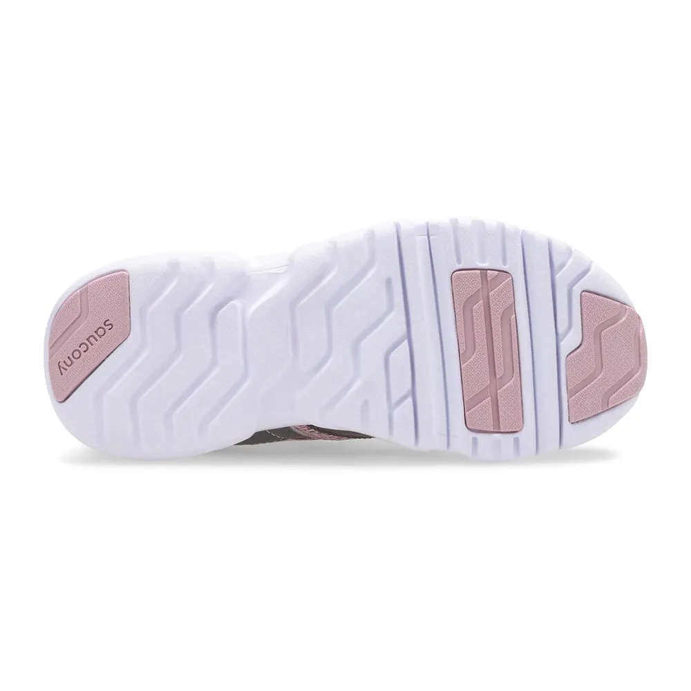 Saucony Blush/Grey Vertex Children??s Lace Sneaker