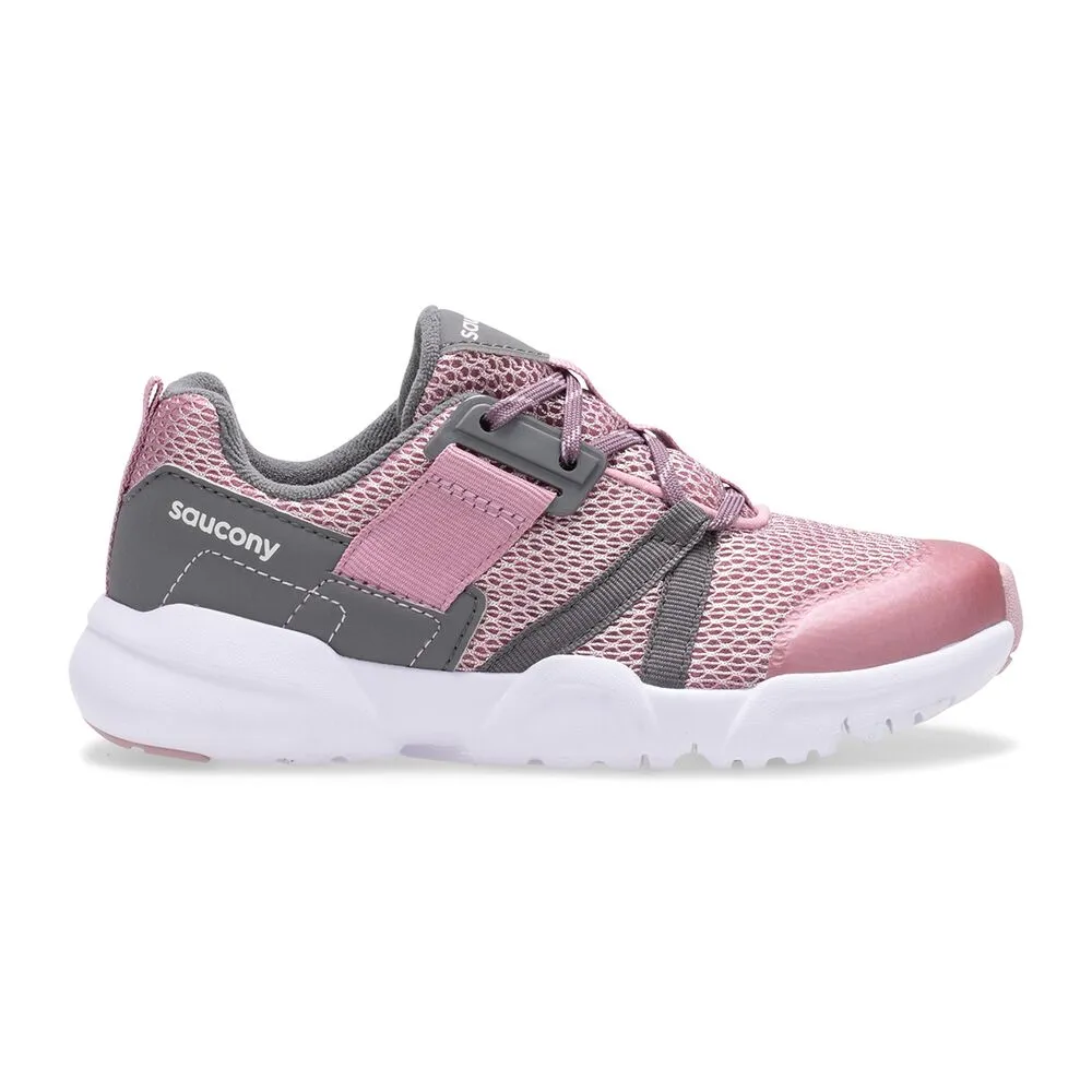 Saucony Blush/Grey Vertex Children??s Lace Sneaker
