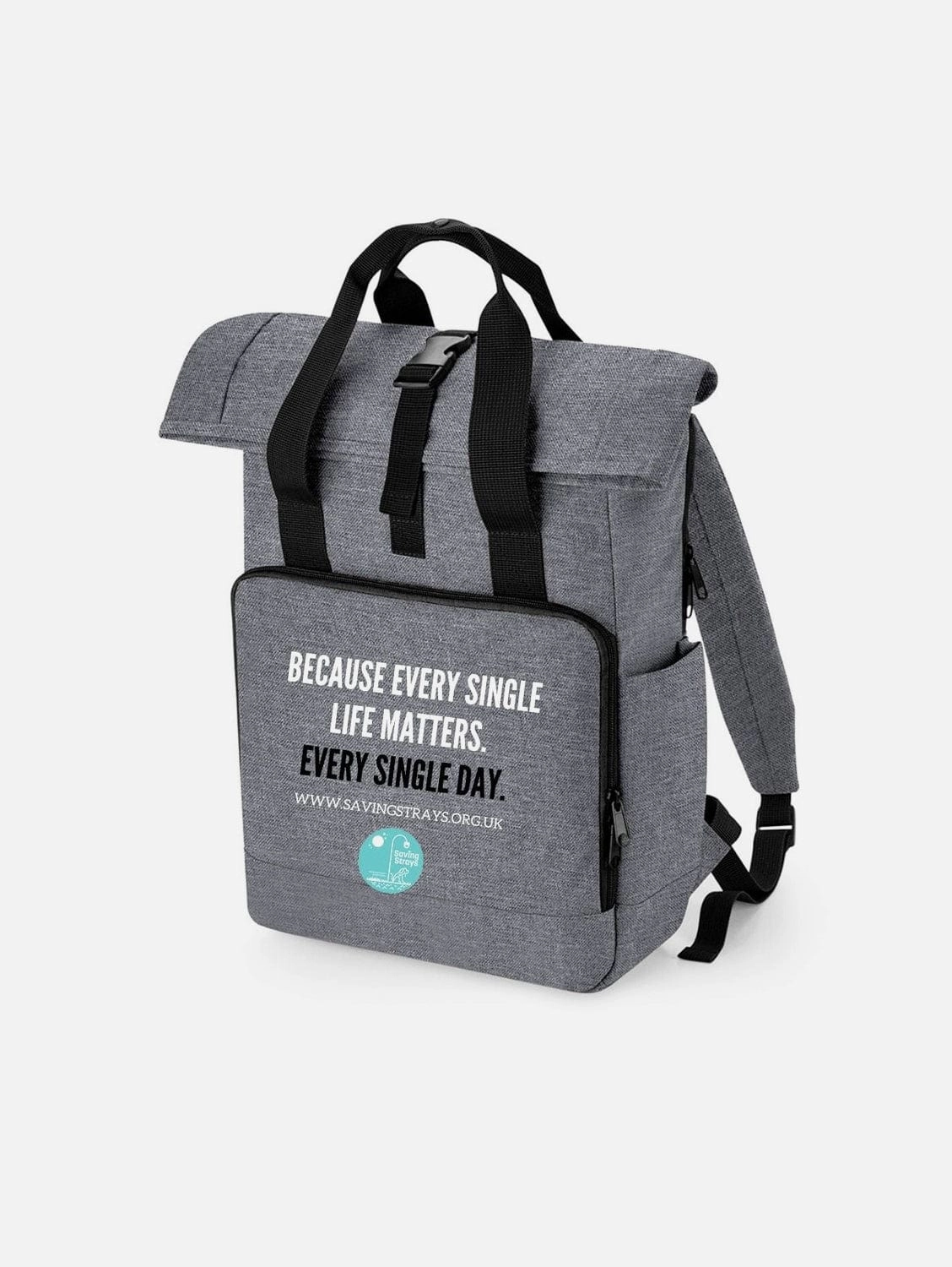 Saving Strays 365 Club Recycled Rolltop Backpack | Multiple Colours
