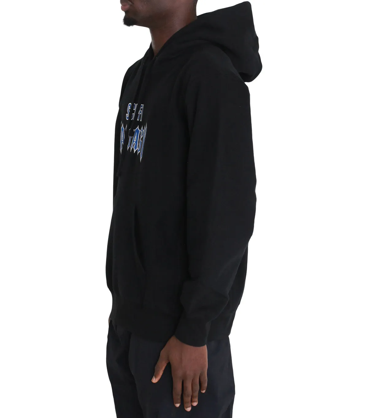 Sci-Fi Fantasy Biker Hood Black
