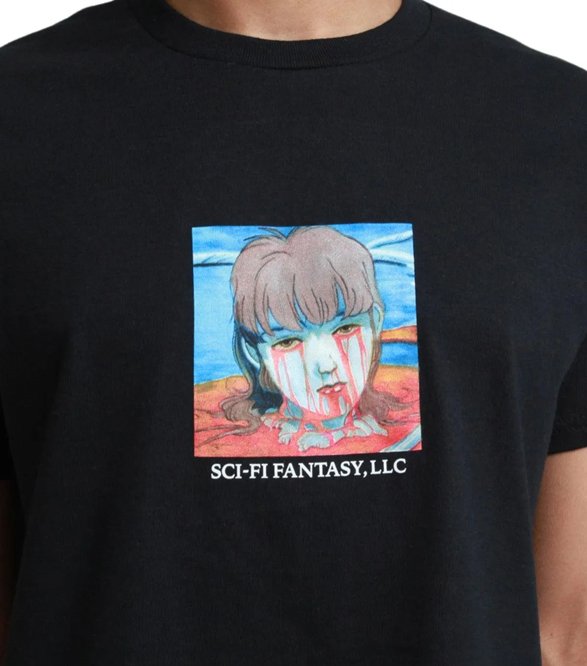 Sci-Fi Fantasy Leaking Eyes Tee Black