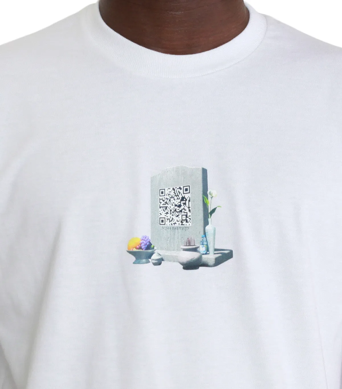 Sci-Fi Fantasy Tombstone Tee White