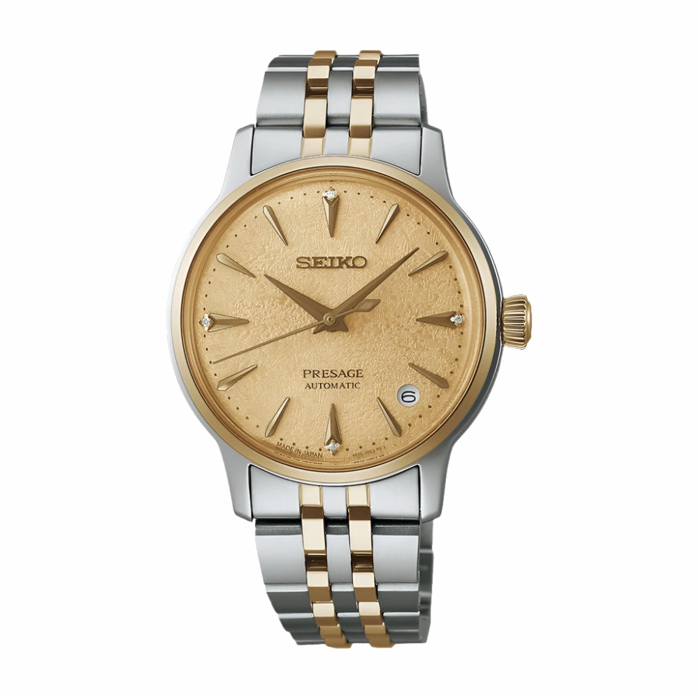 Seiko Presage ??Frozen Daiquiri?? Diamond Cocktail Time Ladies Watch SRPL64J1