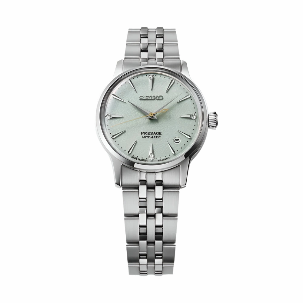 Seiko Presage ??Frozen Mojito?? Diamond Cocktail Time Ladies Watch SRPL63J1