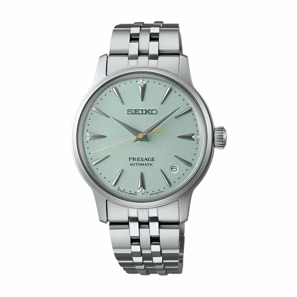 Seiko Presage ??Frozen Mojito?? Diamond Cocktail Time Ladies Watch SRPL63J1