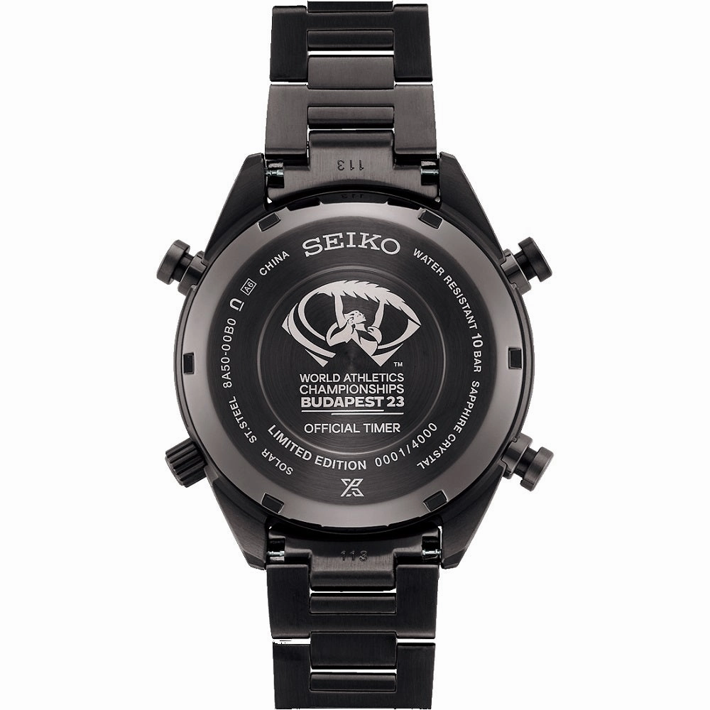 Seiko Prospex Speedtimer 'World Athletics' Chronograph Solar Watch SFJ007P1 - Limited Edition