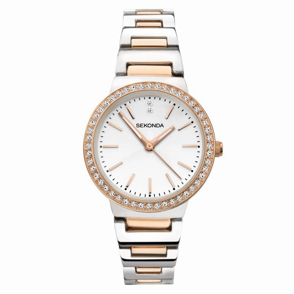 Sekonda Crystal Set Classic Ladies Watch 40078
