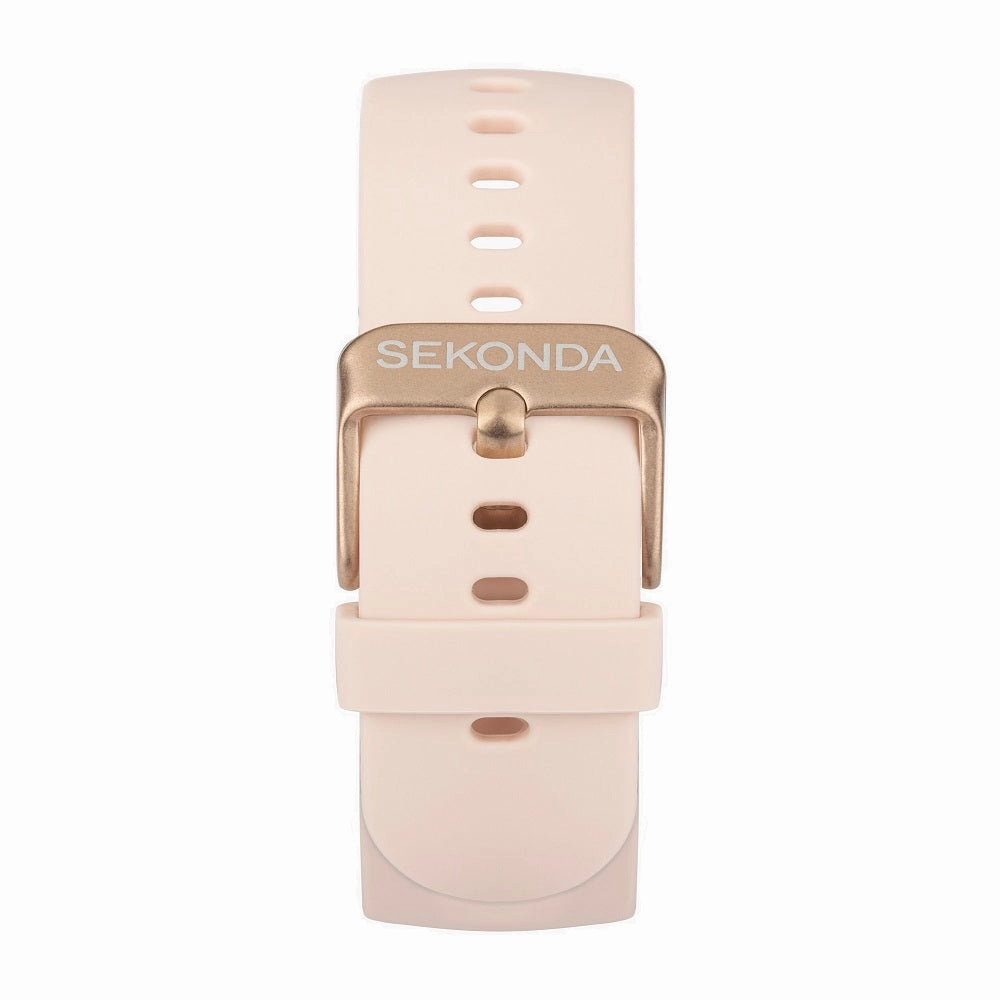 Sekonda Motion Plus Smart Watch Rose Gold Case Pink Silicone Strap 30224