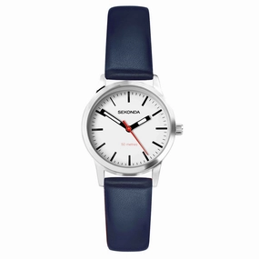 Sekonda Nordic Leather Strap Ladies Watch Blue 40484