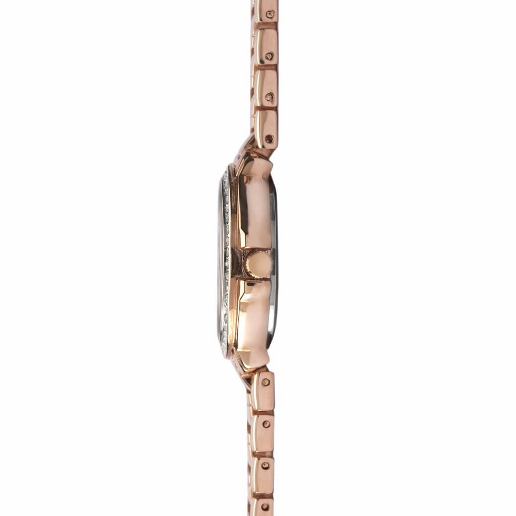 Sekonda Rose Gold Plated Crystal Set Ladies Watch 2846