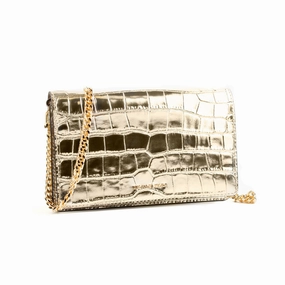 Shoulder Bag Michael Kors 32F4GJ6C8K-PALE-GOLD Golden 22 x 14 x 6 cm