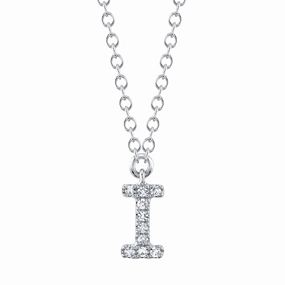 Shy Creation 0.03Ct Diamond Necklace - Initial I SC55007903-I