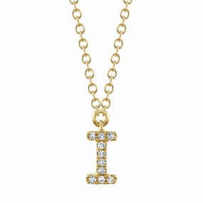 Shy Creation 0.03Ct Diamond Necklace - Initial I SC55007904-I