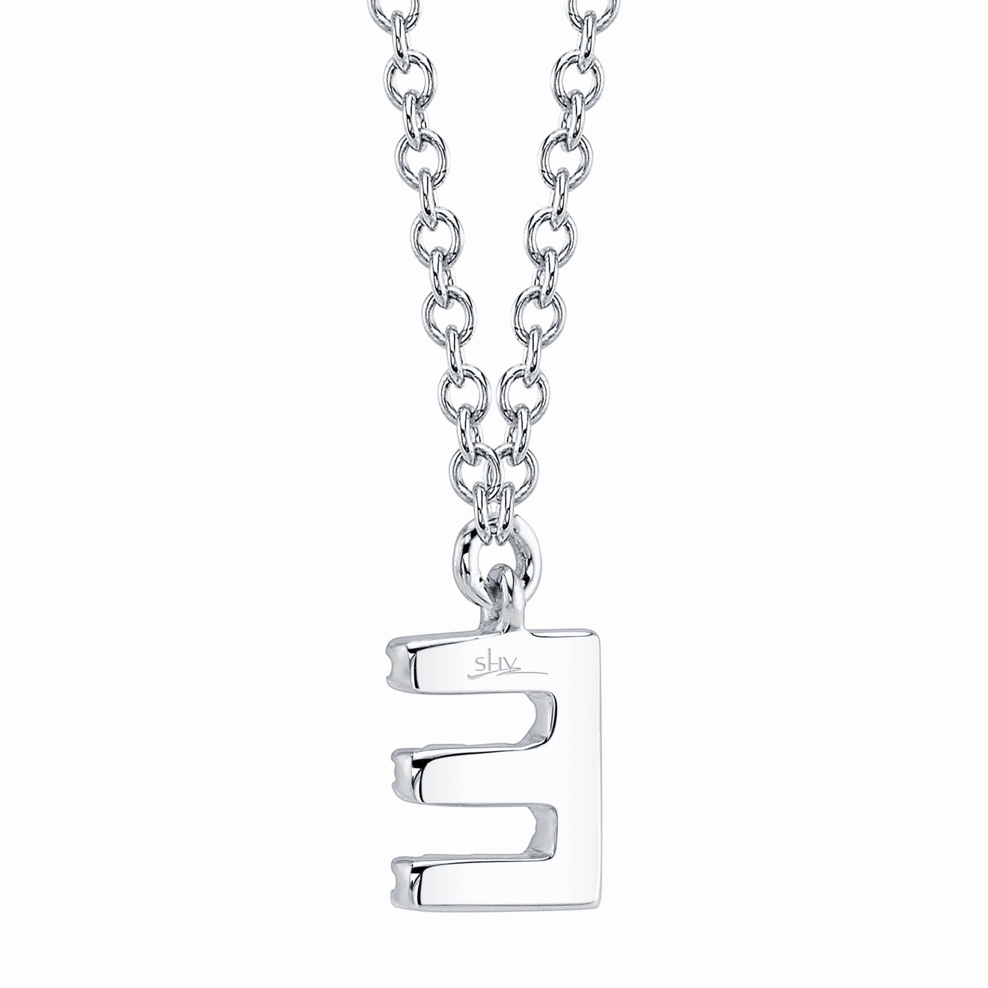 Shy Creation 0.04Ct Diamond Necklace - Initial E SC55007903-E