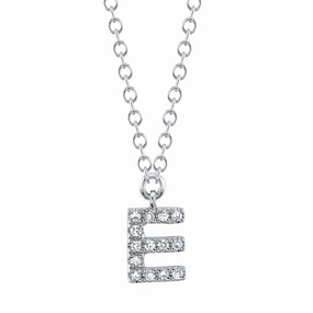 Shy Creation 0.04Ct Diamond Necklace - Initial E SC55007903-E