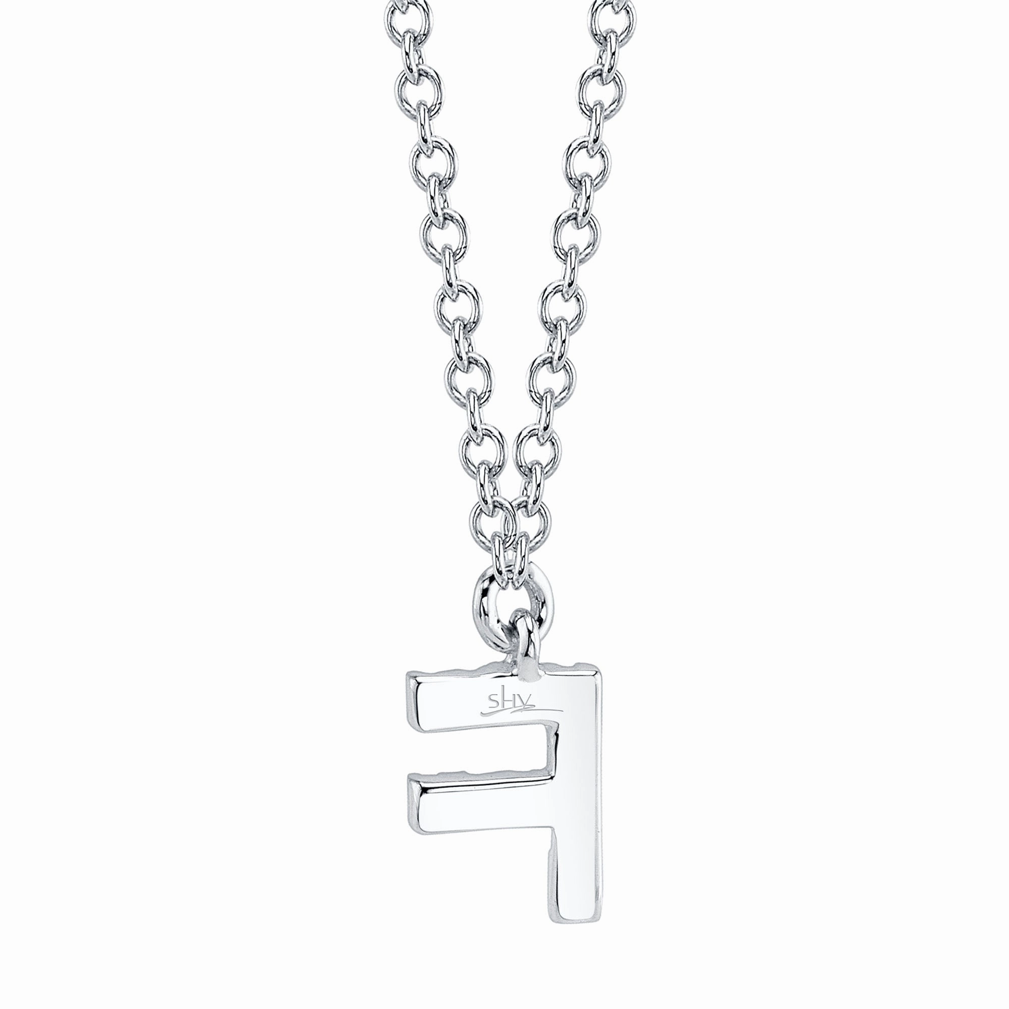 Shy Creation 0.04Ct Diamond Necklace - Initial F SC55007903-F