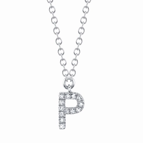 Shy Creation 0.04Ct Diamond Necklace - Initial P SC55007903-P