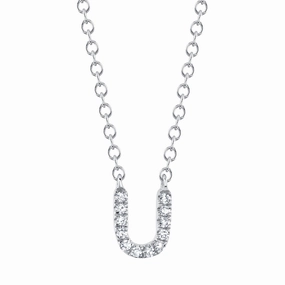 Shy Creation 0.04Ct Diamond Necklace - Initial U SC55007903-U