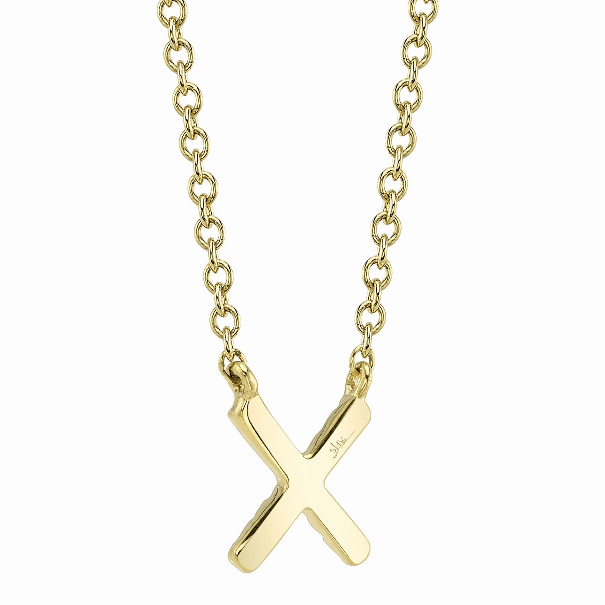 Shy Creation 0.04Ct Diamond Necklace - Initial X SC55007904-X